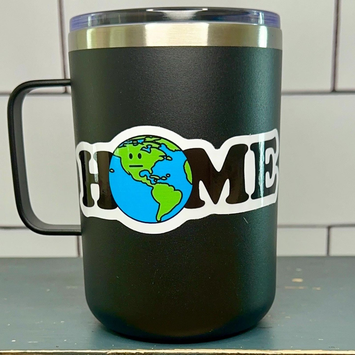 Planet Earth Sticker - Waterproof Vinyl Decal | Durable Outdoor Weatherproof Sticker