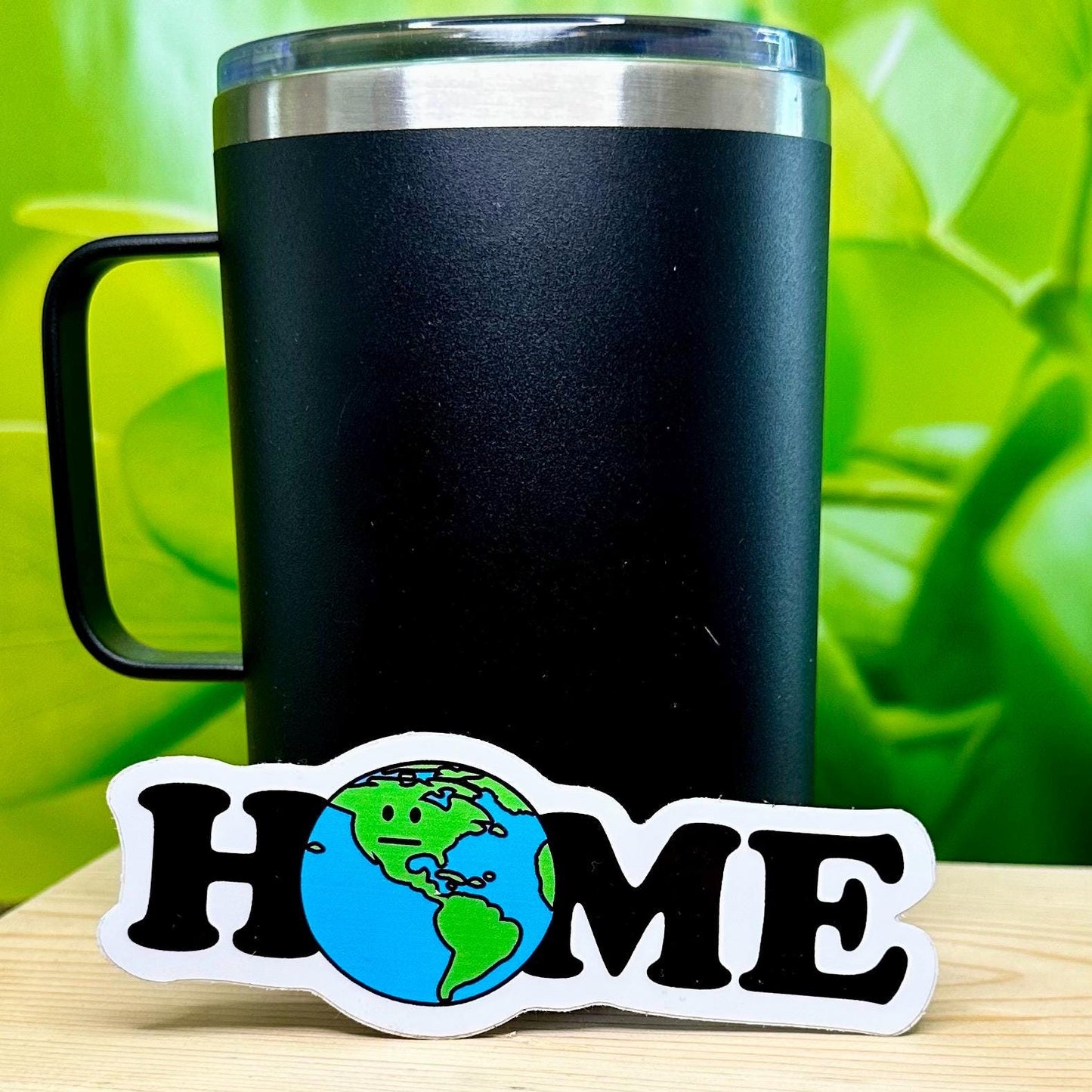 Planet Earth Sticker - Waterproof Vinyl Decal | Durable Outdoor Weatherproof Sticker