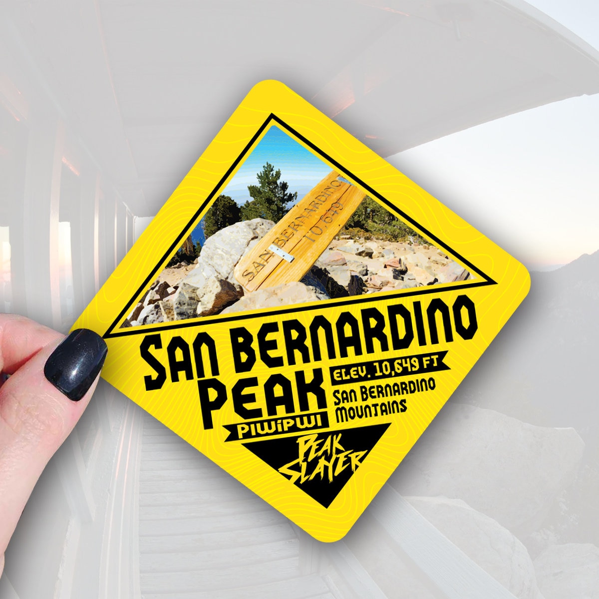 san bernardino peak california trail sticker