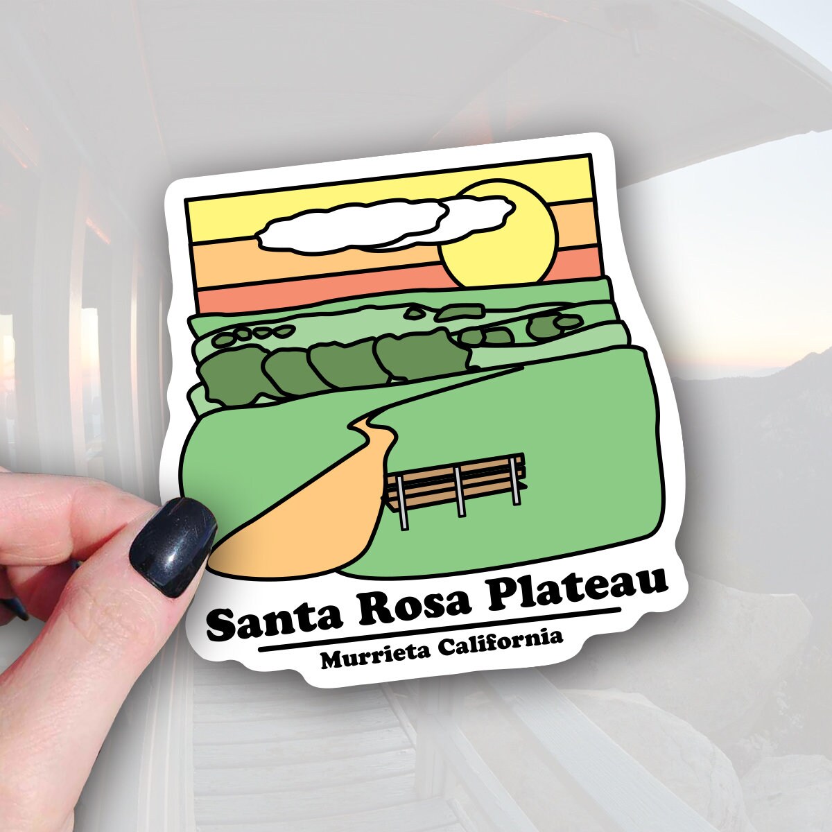santa rosa plateau california trail sticker