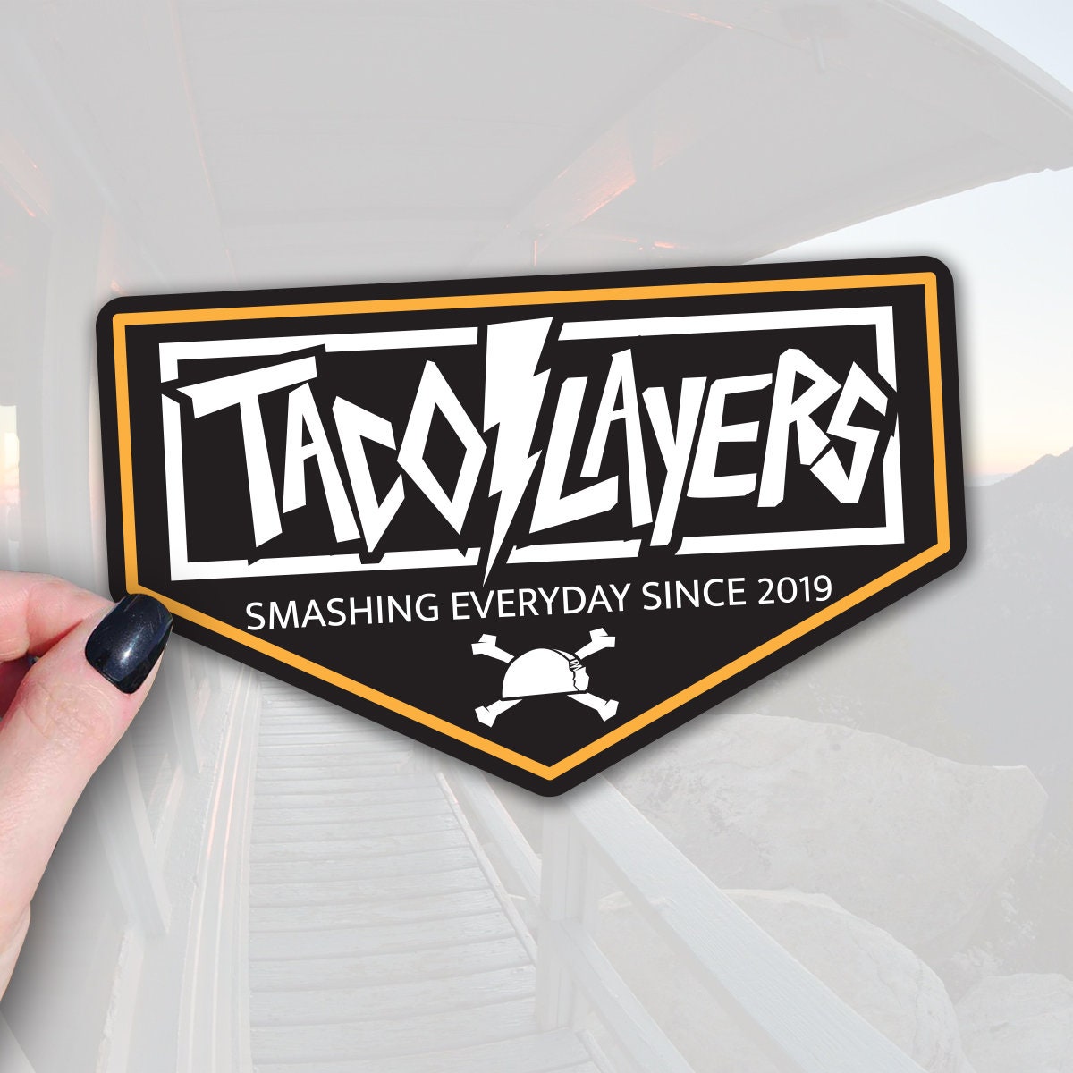 Limited Edition MAY Taco Slayer Sticker Pack - Taco Slayers All Weather sticker- Taco gifts- Taco Lovers- nerdy gifts- foodie sticker