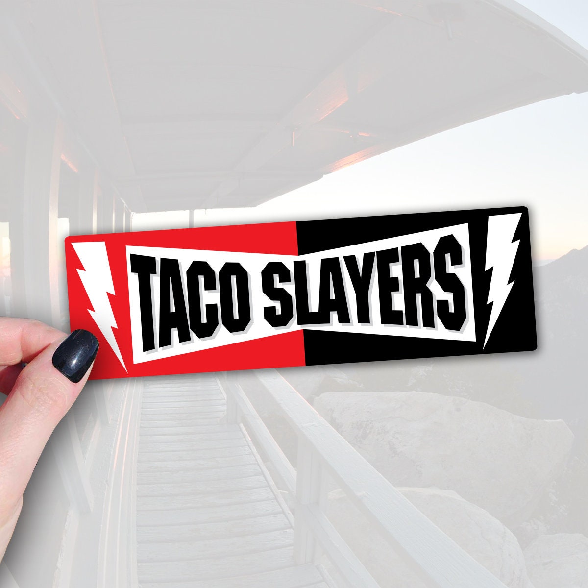 Limited Edition AUGUST Taco Slayers 5 Sticker & Sheet Sticker Pack - Taco Slayers All Weather stickerTaco gifts Taco Lovers foodie sticker