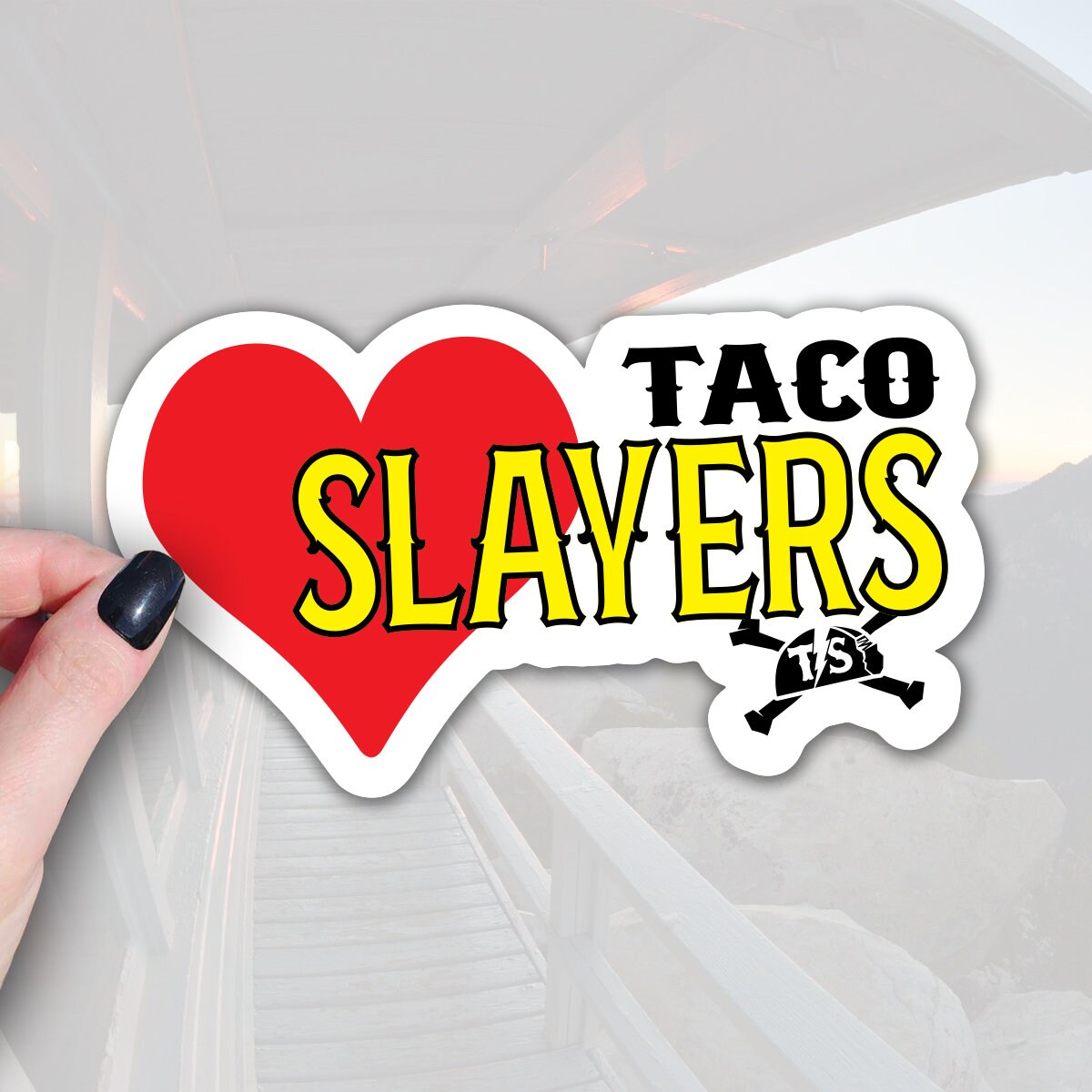 Limited Edition AUGUST Taco Slayers 5 Sticker & Sheet Sticker Pack - Taco Slayers All Weather stickerTaco gifts Taco Lovers foodie sticker