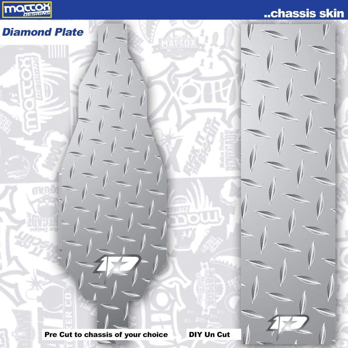 Chassis Skin for rc cars. Fits Tekno, Team associated. Stickers make you faster. Custom stickers and decals