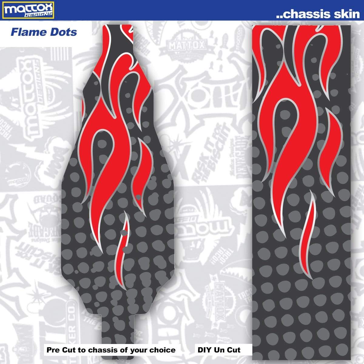 Chassis Skin for rc cars. Fits Tekno, Team associated. Stickers make you faster. Custom stickers and decals