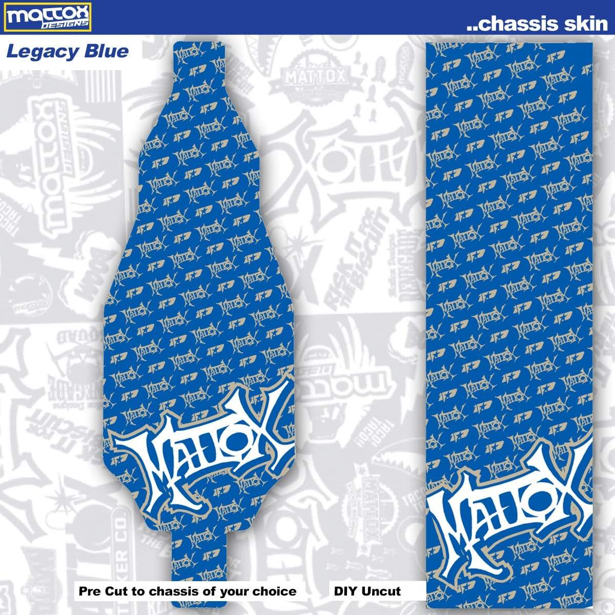 Chassis Skin for rc cars. Fits Tekno, Team associated. Stickers make you faster. Custom stickers and decals