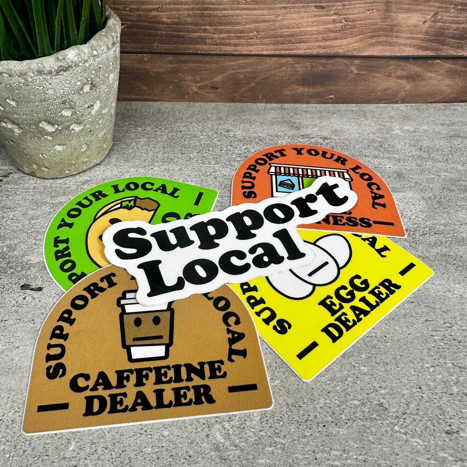 Support Local Stickers