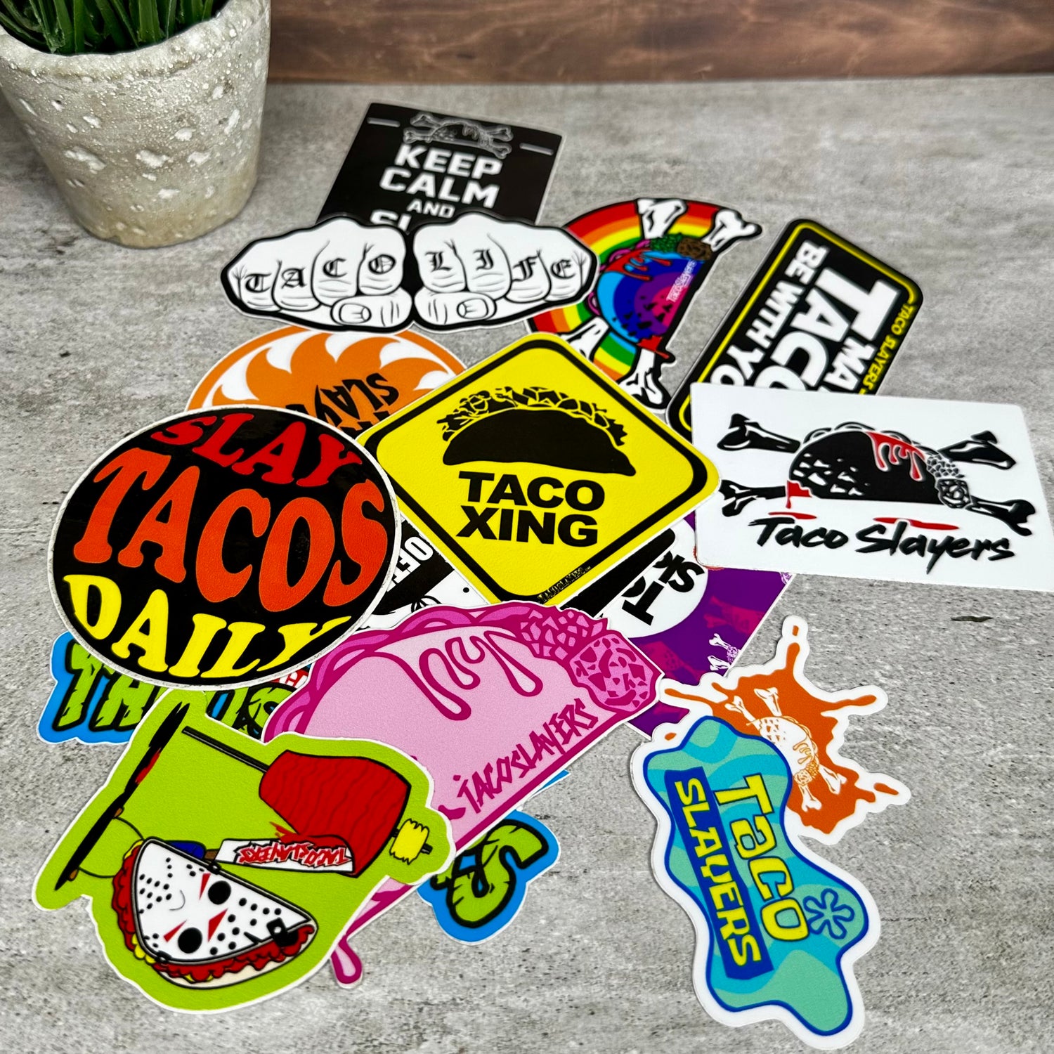 Taco Slayer Stickers