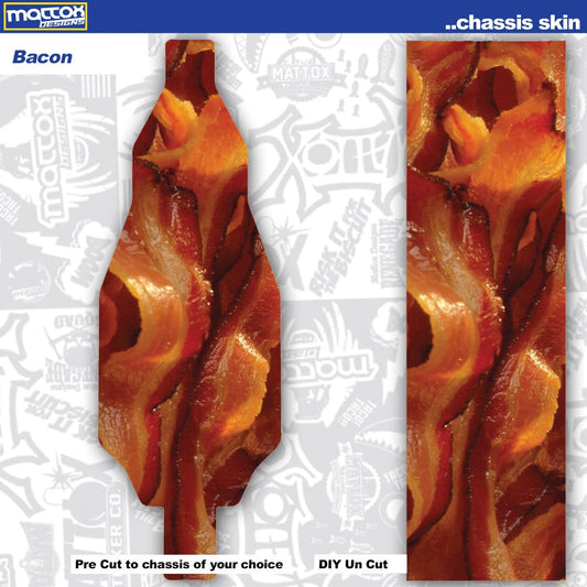Bacon Chassis skin. Custom Chassis skin for rc cars. Stickers Make you faster. Tekno Chassis skins