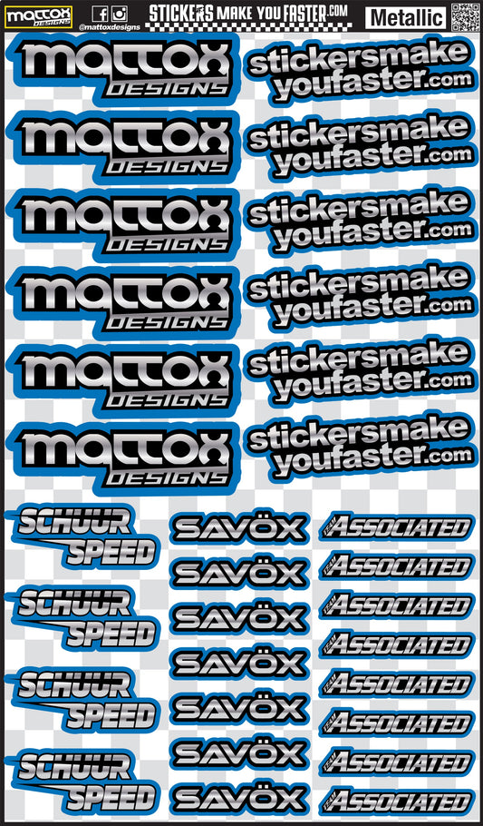 Metallic Sponsor Logo Decals