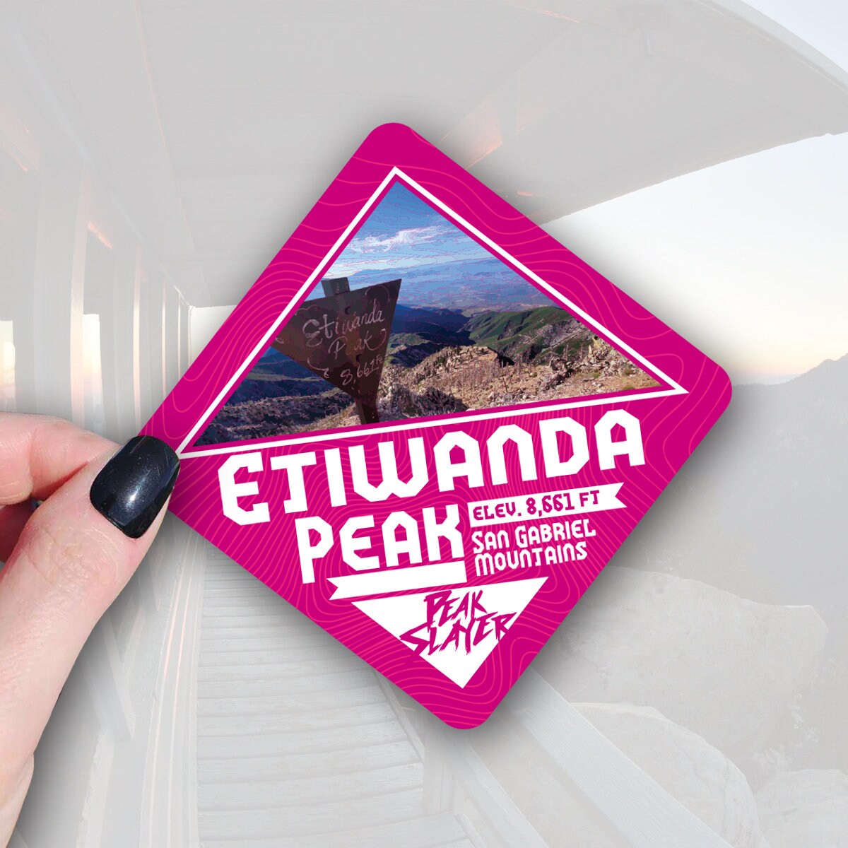 etiwanda peak california trail sticker