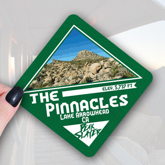 the pinnacles peak california trail sticker