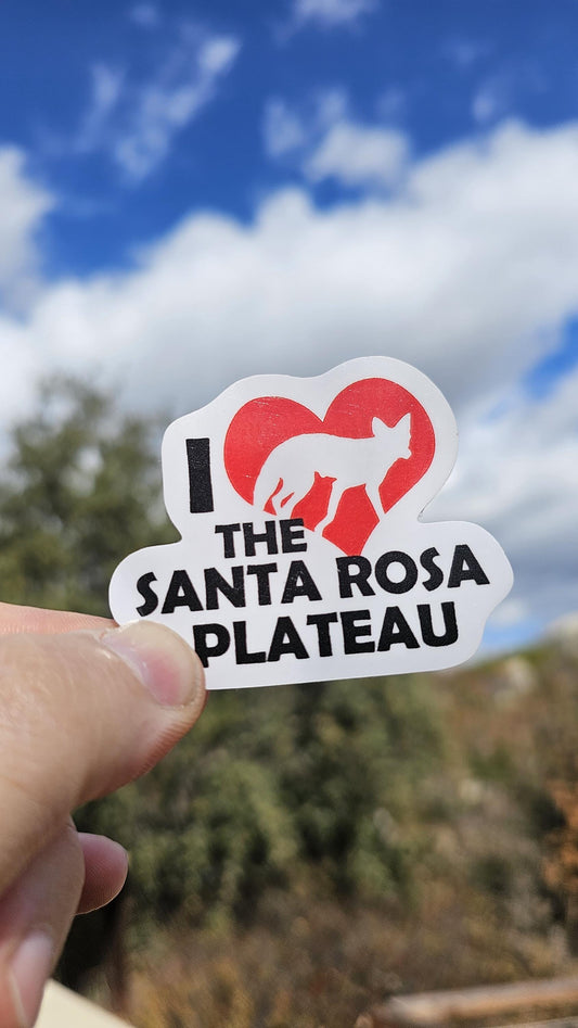 I Love the Santa Rosa Plateau ~ California Trail Sticker ~ Outdoor ~ Waterproof ~ Vinyl Decals for Adventure Lovers