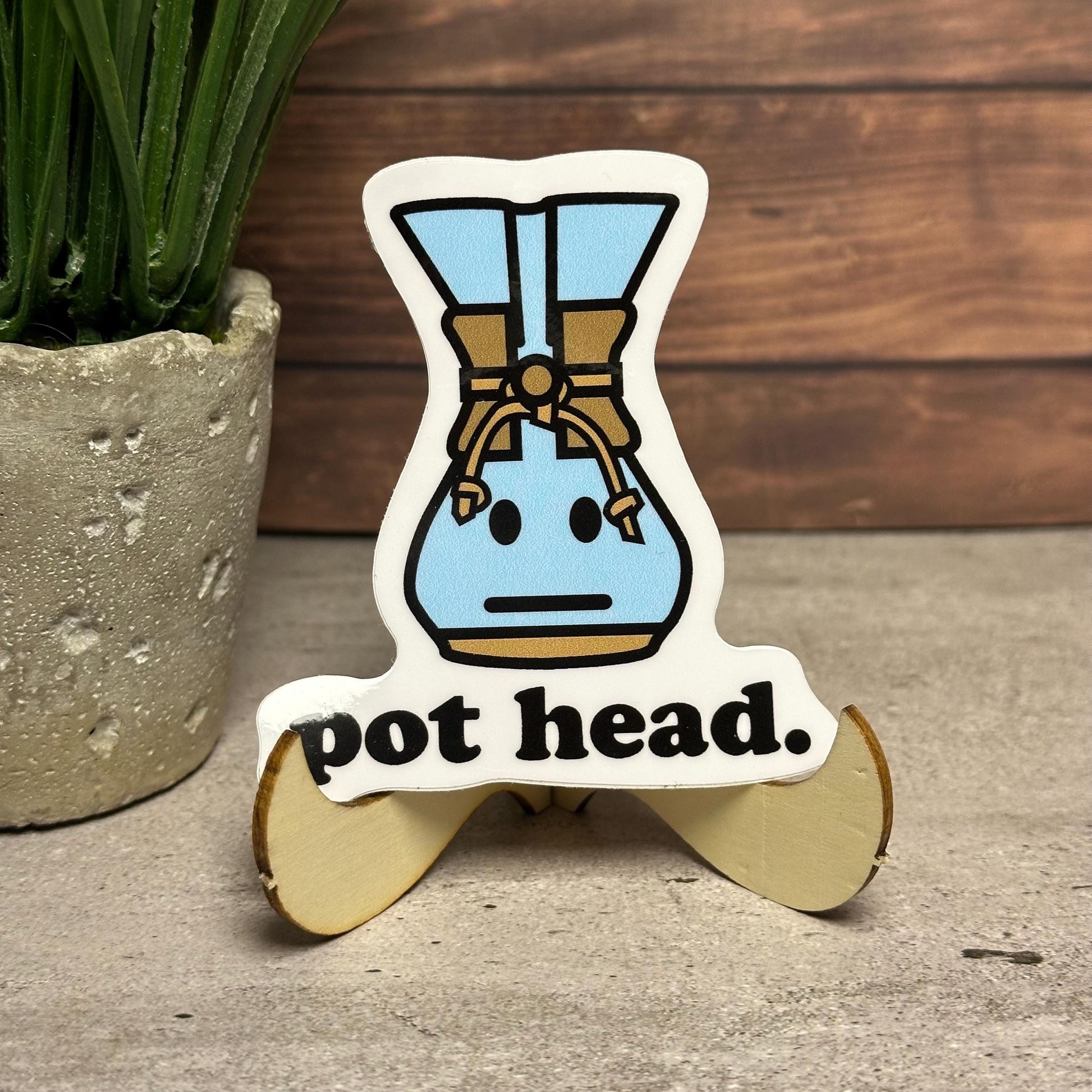 Coffee Sticker: Vintage Chemex Pour Over - Cute Waterproof Vinyl Decal