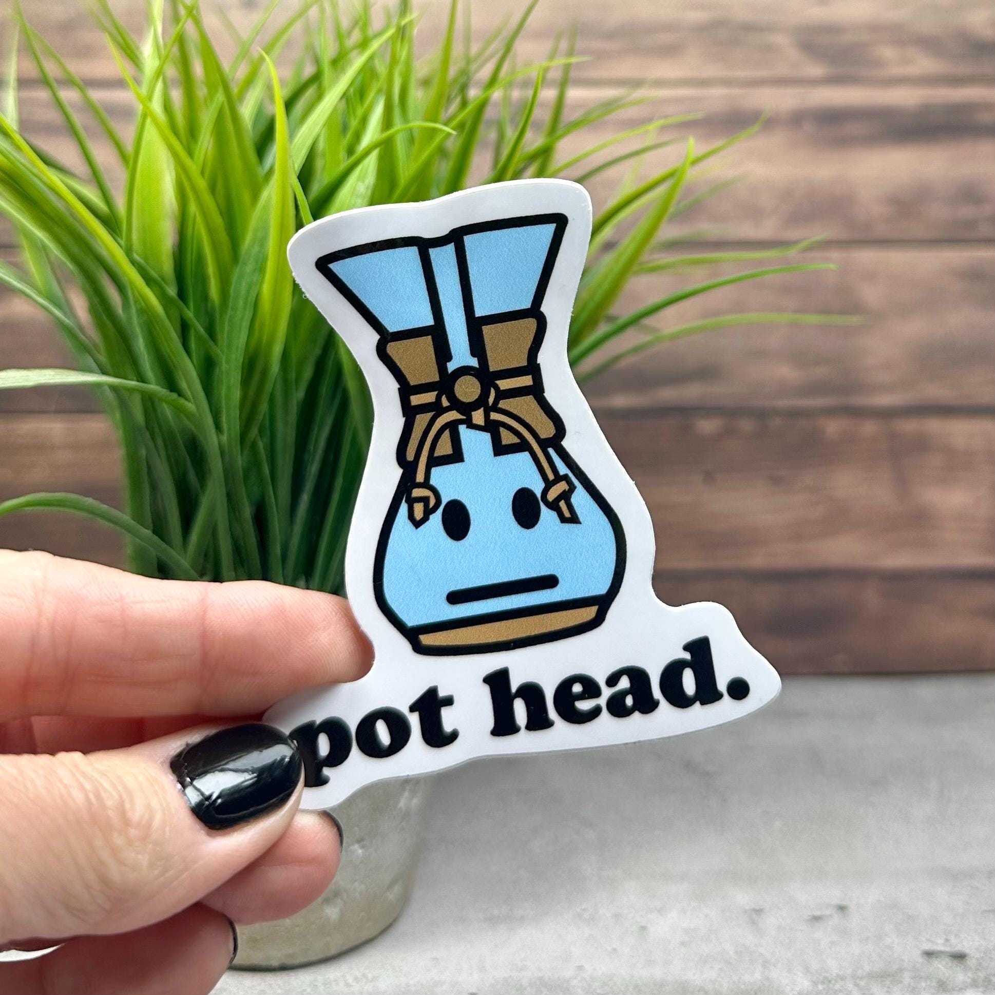 Coffee Sticker: Vintage Chemex Pour Over - Cute Waterproof Vinyl Decal