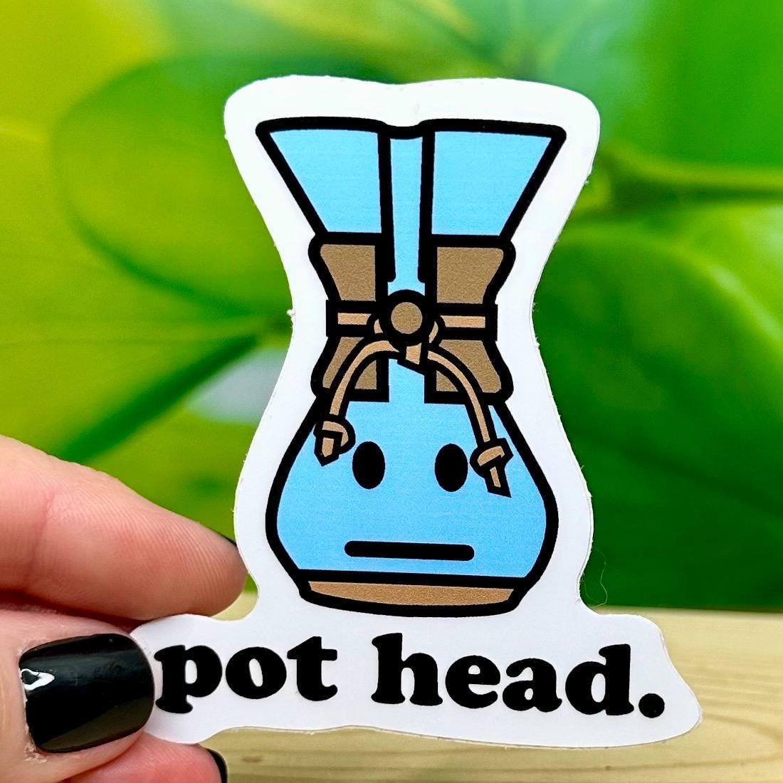 Coffee Sticker: Vintage Chemex Pour Over - Cute Waterproof Vinyl Decal