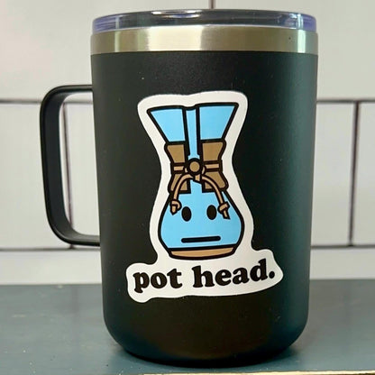 Coffee Sticker: Vintage Chemex Pour Over - Cute Waterproof Vinyl Decal