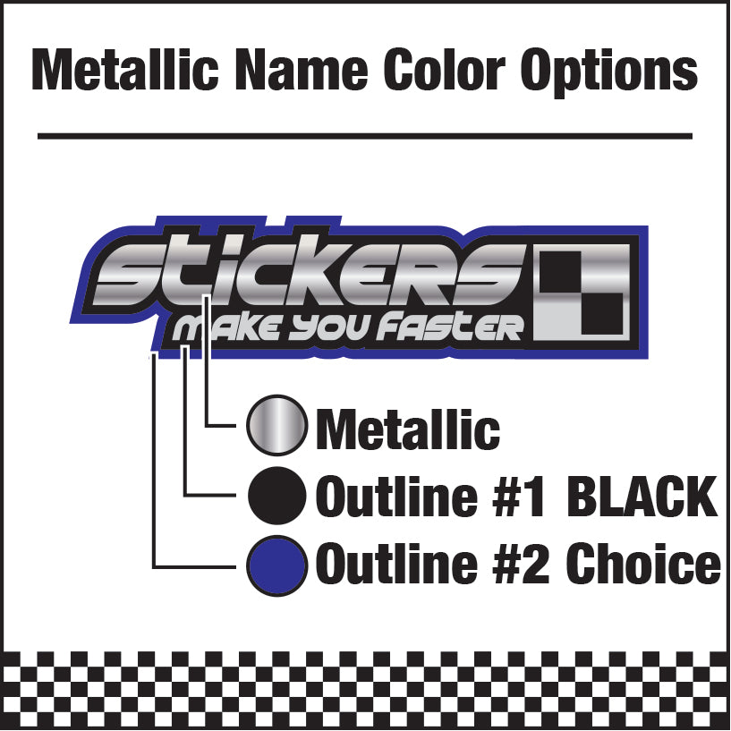Metallic Sponsor Logo Decals