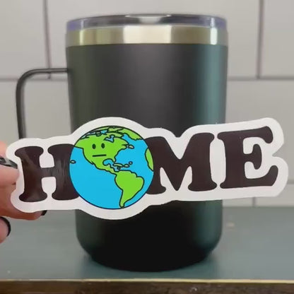 Planet Earth Sticker - Waterproof Vinyl Decal | Durable Outdoor Weatherproof Sticker