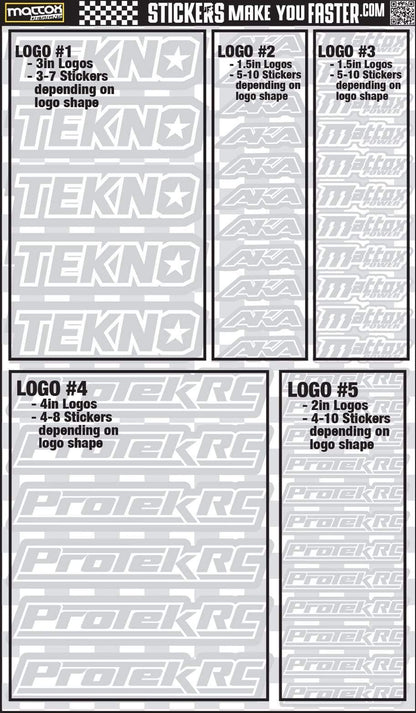 Metallic Sponsor Logo Decals