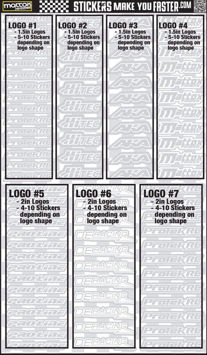 Custom decals for your rc car.