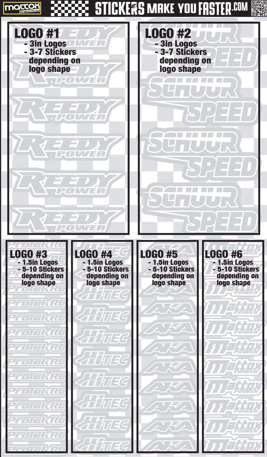 Metallic Sponsor Logo Decals
