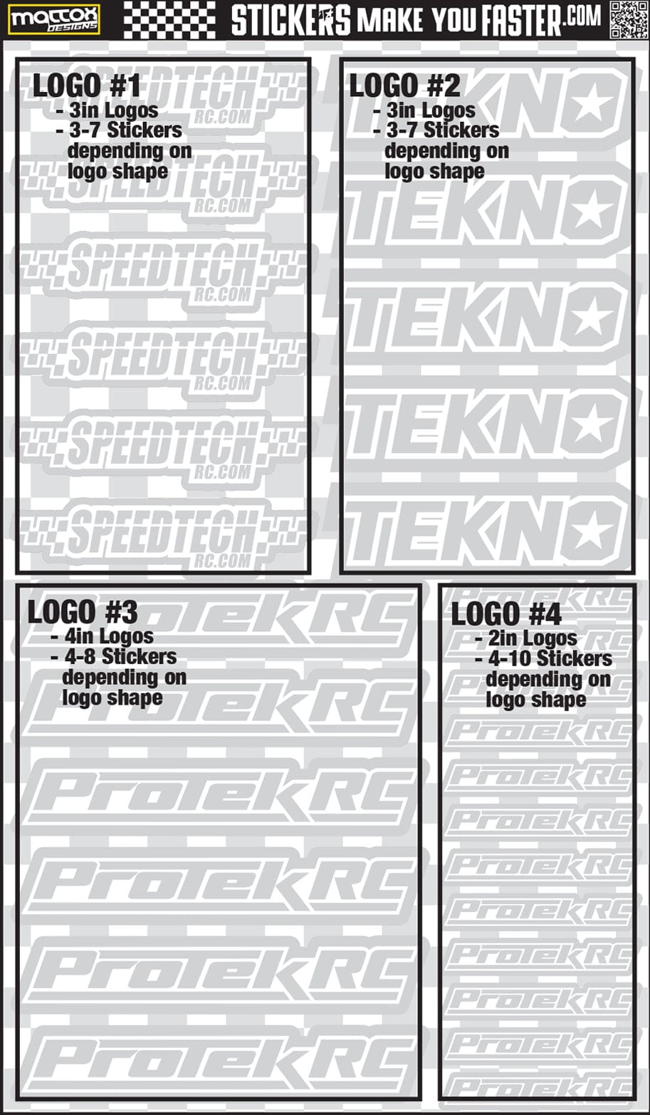 Fluorescent Sponsor Logo Decals