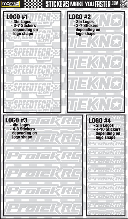 Fluorescent Sponsor Logo Decals