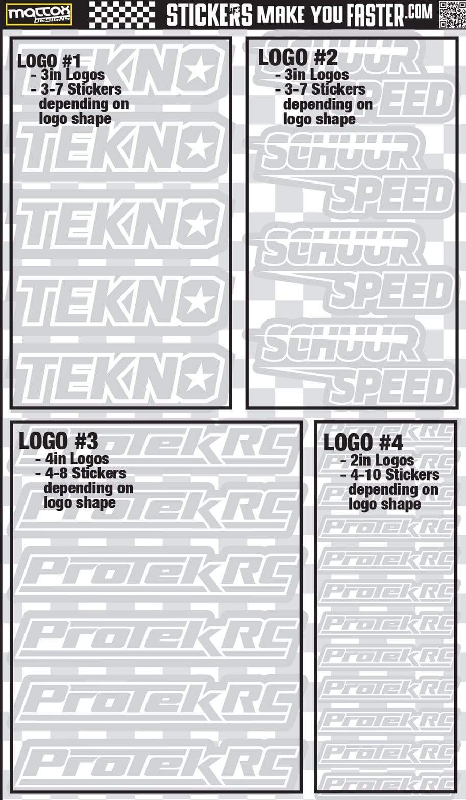 Metallic Sponsor Logo Decals
