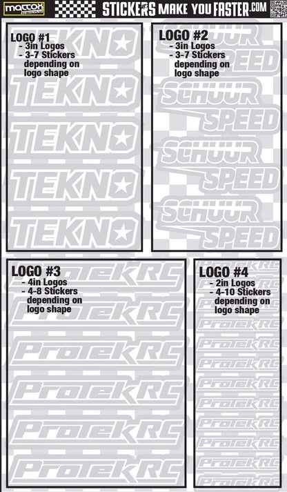 Metallic Sponsor Logo Decals