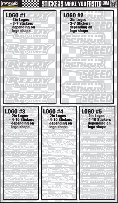 Fluorescent Sponsor Logo Decals