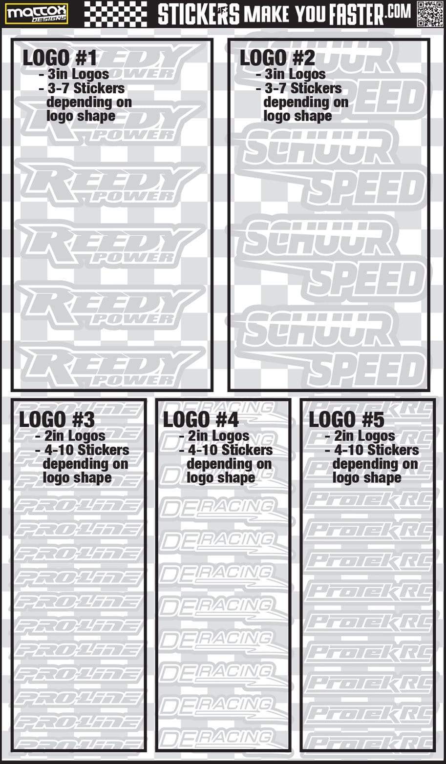 Metallic Sponsor Logo Decals