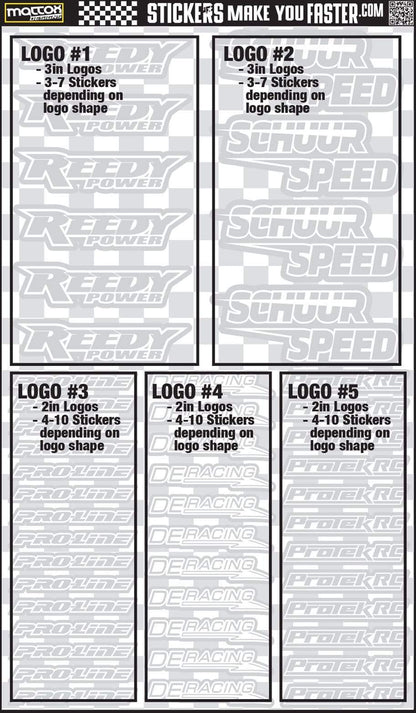 Metallic Sponsor Logo Decals