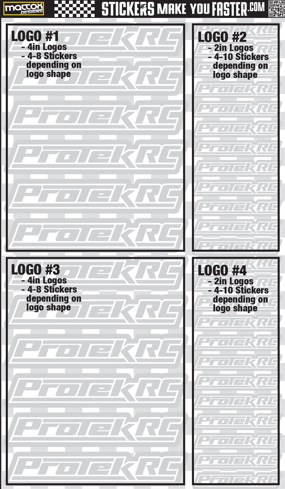 Fluorescent Sponsor Logo Decals