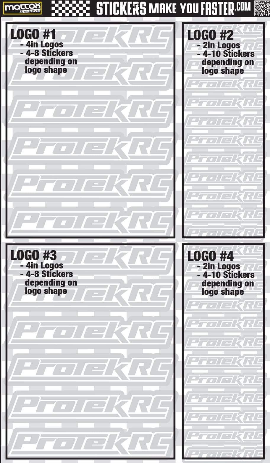 Metallic Sponsor Logo Decals