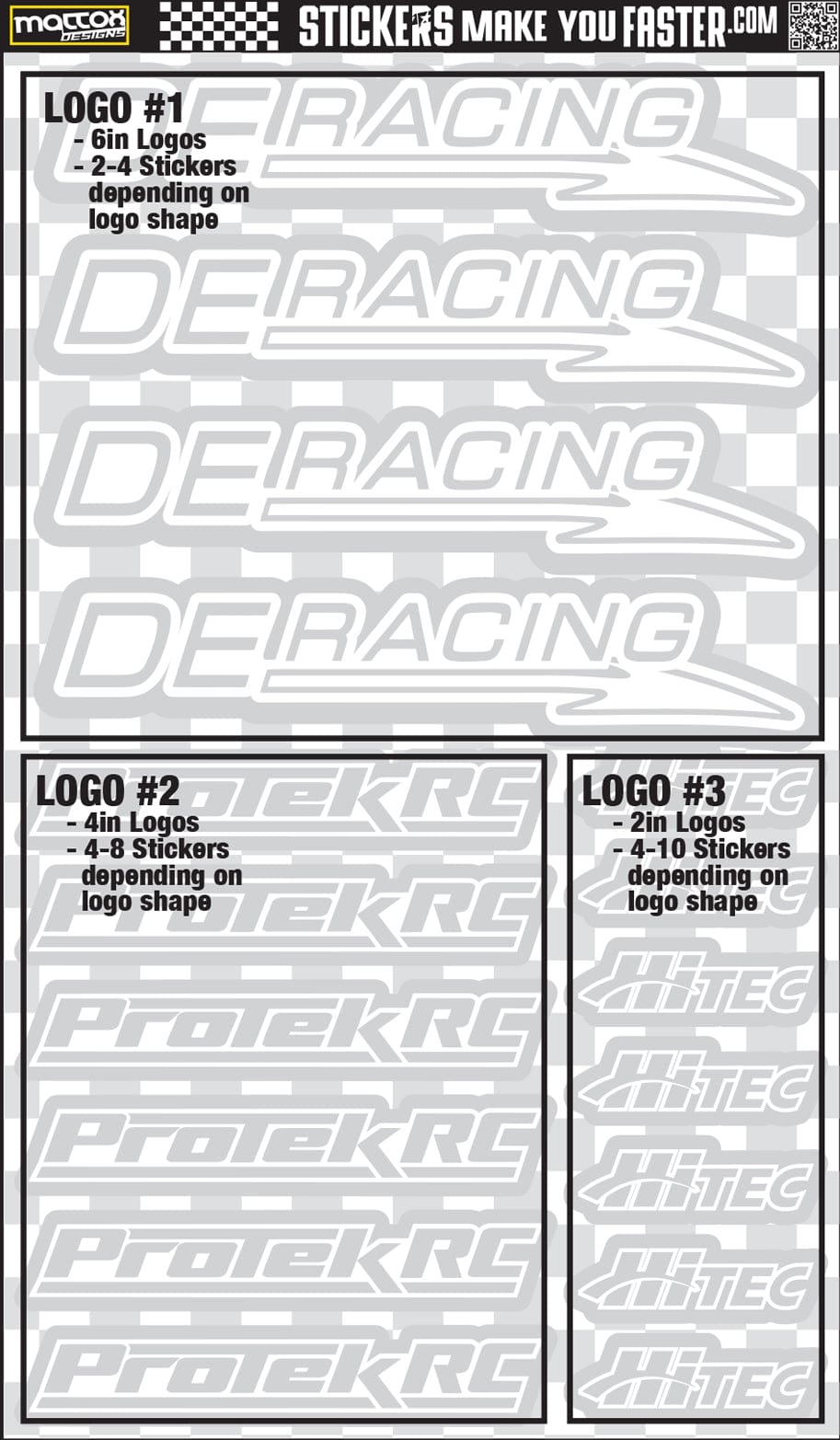 Fluorescent Sponsor Logo Decals