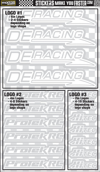 Fluorescent Sponsor Logo Decals