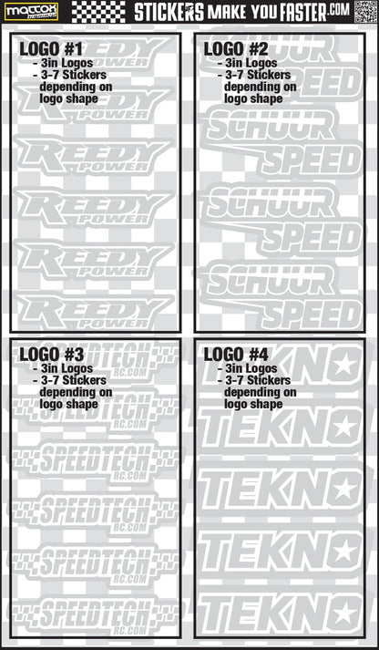 Fluorescent Sponsor Logo Decals