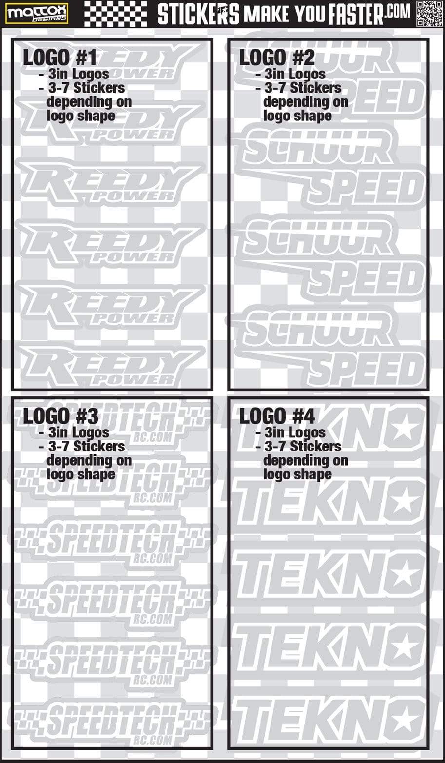 Metallic Sponsor Logo Decals