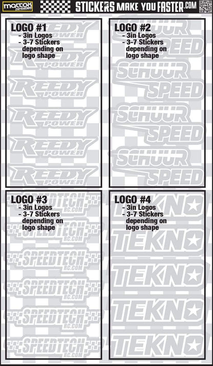 Metallic Sponsor Logo Decals