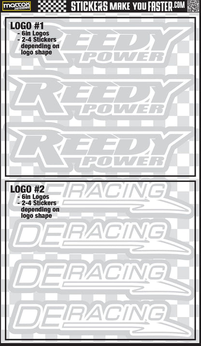 Fluorescent Sponsor Logo Decals