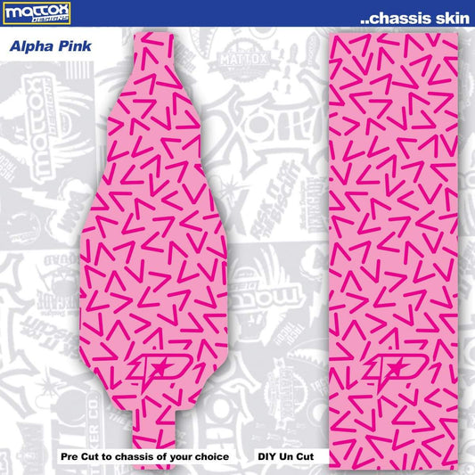 Chassis skin for your rc car. Alpha pink Tekno Eb410