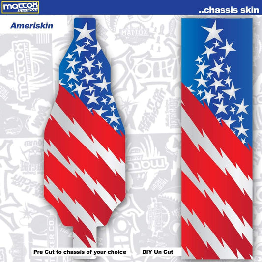 Ameriskin. Rc custom chassis skins. Stickers Make you faster. 