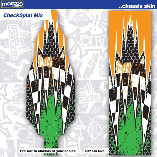 Chassis Skin for rc cars.  Fits Tekno, Team associated. Stickers make you faster.  Custom stickers and decals