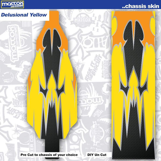 Chassis Skin for rc cars.  Fits Tekno, Team associated. Stickers make you faster.  Custom stickers and decals