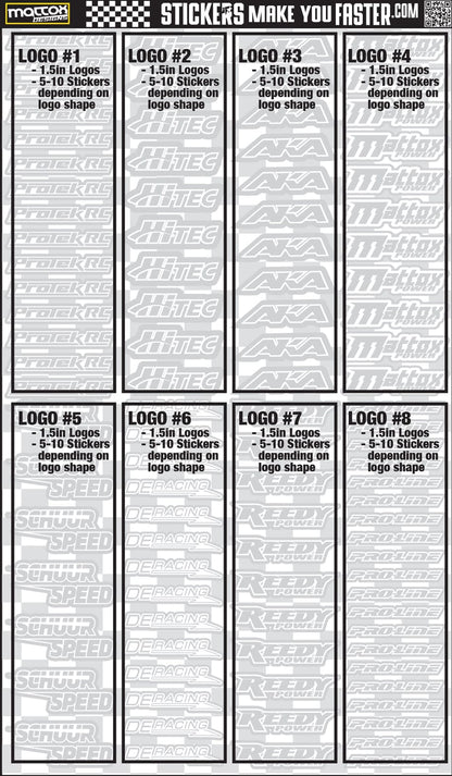 Fluorescent Sponsor Logo Decals