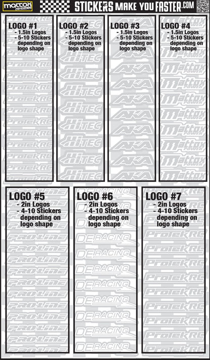 Fluorescent Sponsor Logo Decals
