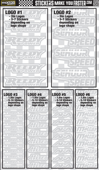 Fluorescent Sponsor Logo Decals