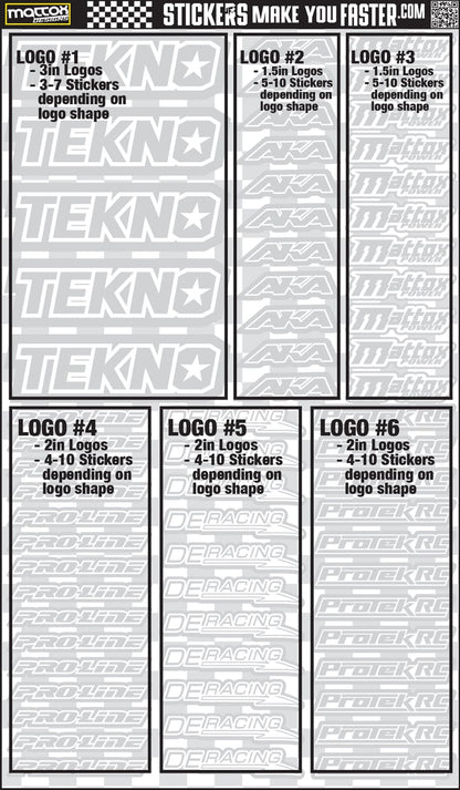 Fluorescent Sponsor Logo Decals