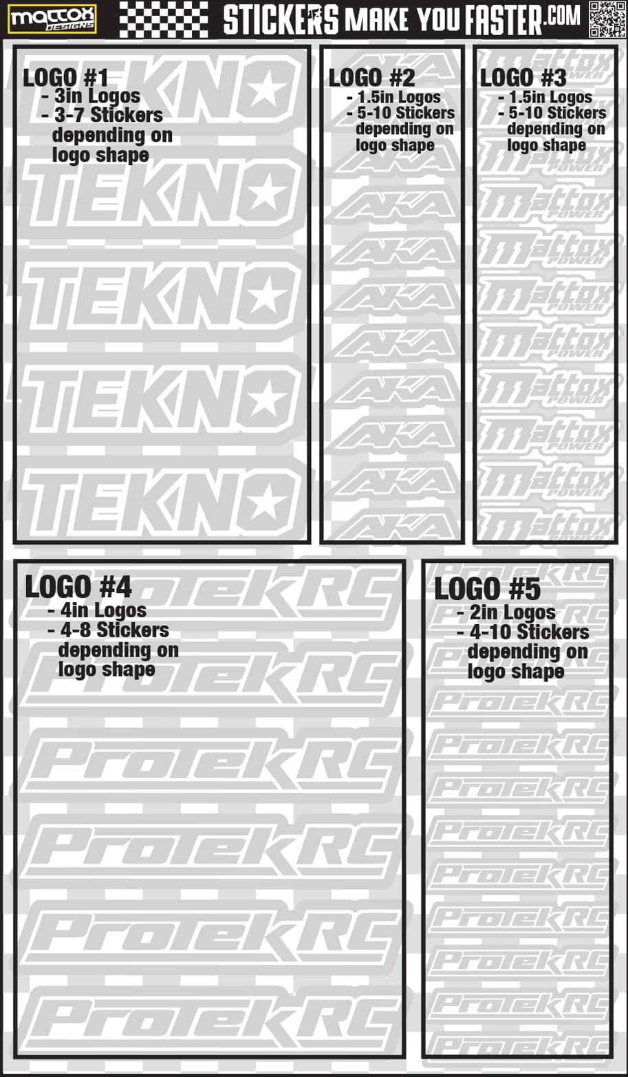 Fluorescent Sponsor Logo Decals